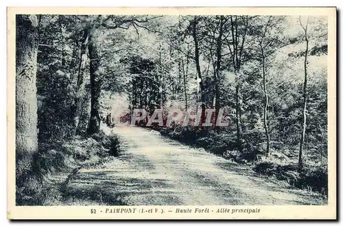 Cartes postales Paimpont Haute Foret Allee Prinpale