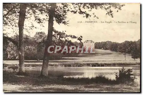 Ansichtskarte AK Paimpont Les Forges Le Pavillon et L Etang