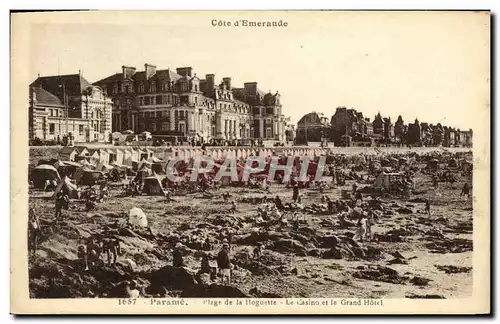 Cartes postales Parame Plage de la Hoguette Le Casino et le grand hotel