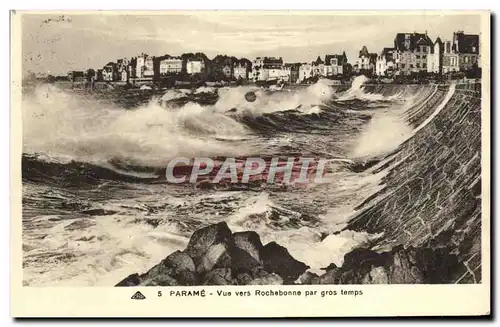 Cartes postales Parame Vue Vers Rochebonne Par Gros Temps