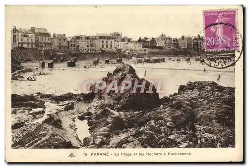 Cartes postales Parame La Digue et les Rochers a Rochebonne