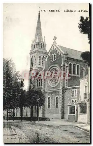 Ansichtskarte AK Parame L Eglise et la Place