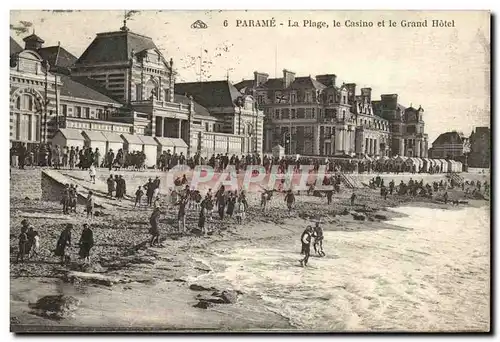 Cartes postales Parame La Plage le Casino et le Grand Hotel