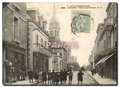 Cartes postales Parame Rue Ange Fontan Enfants Mercerie