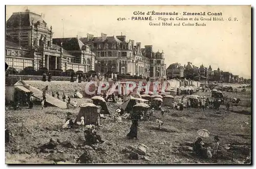 Cartes postales Parame Plage de Casino et du Grand Hotel