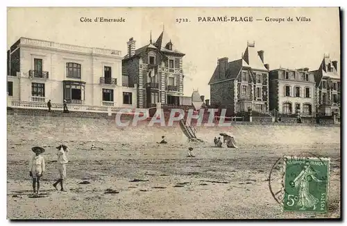 Cartes postales Parame Plage Groupe de Villas Enfants