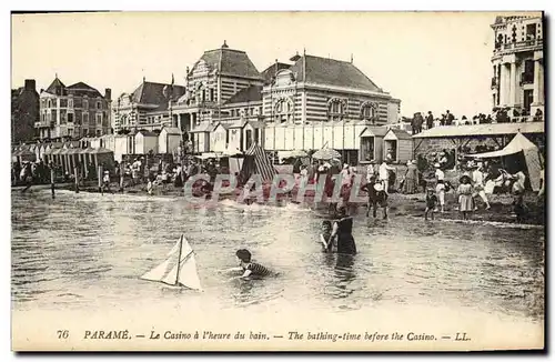 Cartes postales Parame Le Casino a L Heure du Bain