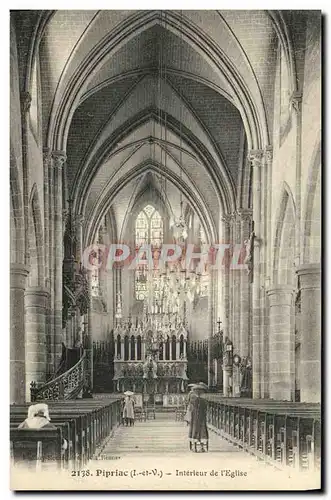 Ansichtskarte AK Pipriac Interieur de L Eglise