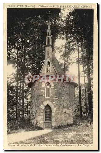 Cartes postales Plechatel Le Chateau du Plessis Bardoult Maison de retraite de l union nationale des combattants