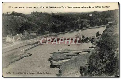 Cartes postales Environs de Rennes Pont Rean Vue Panoramique de la Vallee du Boel