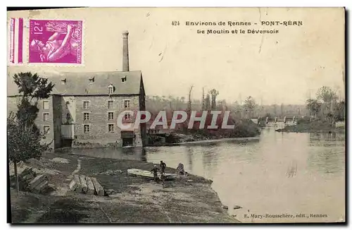 Ansichtskarte AK Environs de Rennes Pont Rean le Moulin et le Deversoir