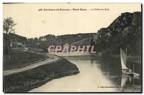 Ansichtskarte AK Environs de Rennes Pont Rean La Vallee du Boel Barque