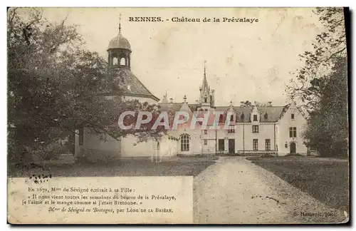 Ansichtskarte AK Environs de Rennes Chateau de la Prevalaye