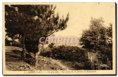 Ansichtskarte AK Redon Un joli coin Vue prise sur la colline de Beaumont