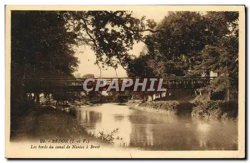 Ansichtskarte AK Redon Les bords du canal de Nantes a Brest