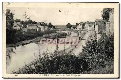 Cartes postales Redon Le Quai Saint Jacques