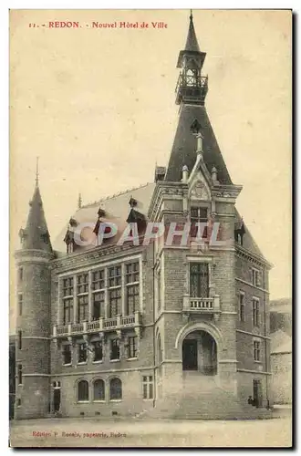 Cartes postales Redon Nouvel Hotel de Ville