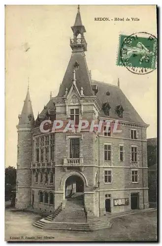 Cartes postales Redon Hotel de Ville