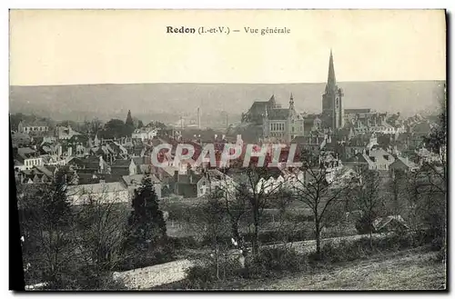 Cartes postales Redon Vue generale