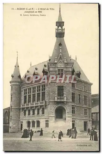 Ansichtskarte AK Redon L hotel de Ville