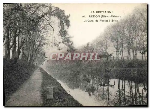 Cartes postales Redon Le Canal de Nantes a Brest