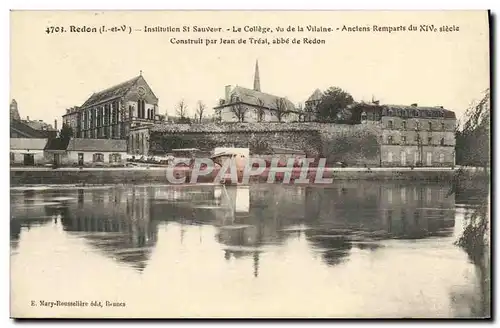 Ansichtskarte AK Redon Institution St Sauveur le College vue de la Vilaine Anciens remparts