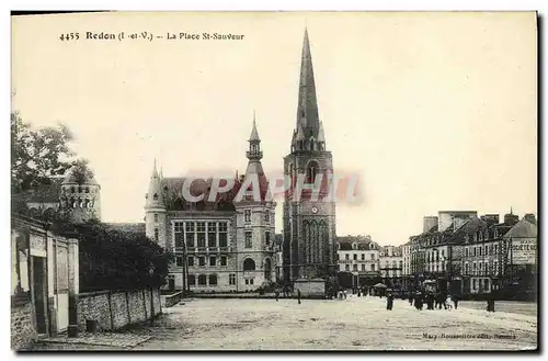 Ansichtskarte AK Redon La Place St Sauveur