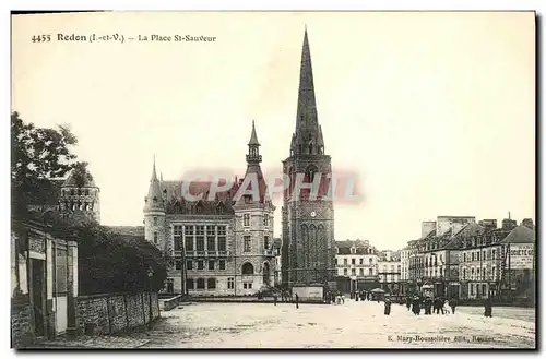 Ansichtskarte AK Redon La Place St Sauveur