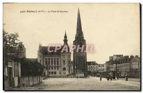 Ansichtskarte AK Redon La Place St Sauveur