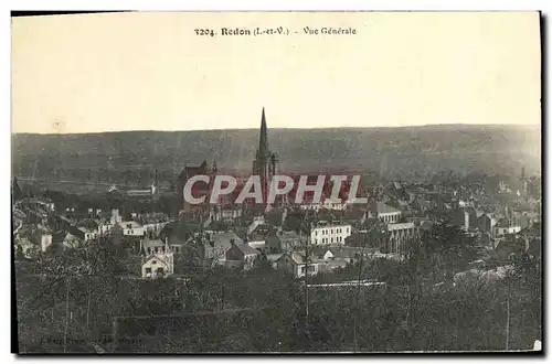 Cartes postales Redon Vue Generale