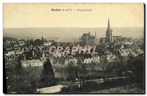 Cartes postales Redon Vue generale