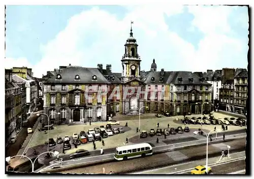 Cartes postales moderne Rennes L Hotel de Ville et la Place