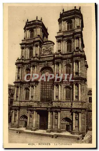 Cartes postales Rennes La Cathedrale