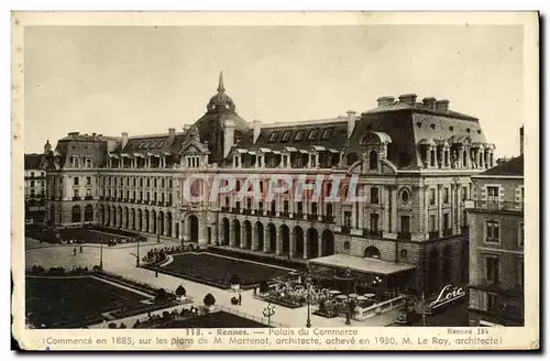 Cartes postales Rennes Palais du Commerce