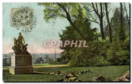 Cartes postales Rennes Un coin du jardin des plantes