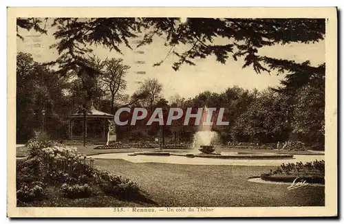 Cartes postales Rennes Un coin du Thabor