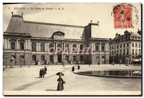 Ansichtskarte AK Rennes Le Palais de Justcie