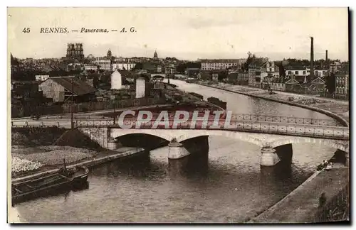 Cartes postales Rennes Panorama