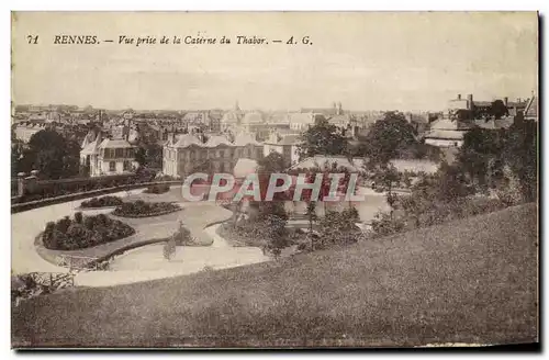 Cartes postales Rennes Vue prise de la Caserne du Thabor