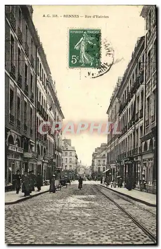 Cartes postales Rennes Rue d Estrees