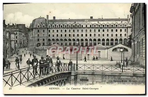 Cartes postales Rennes Le Caserne Saint Georges