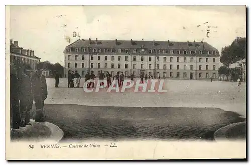 Cartes postales Rennes Caserne de Guine Militaria