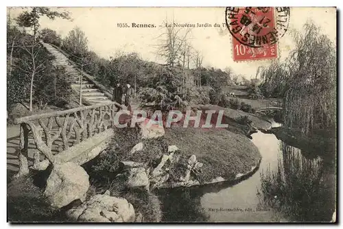 Ansichtskarte AK Rennes Le nouveau Jardin du Thabor