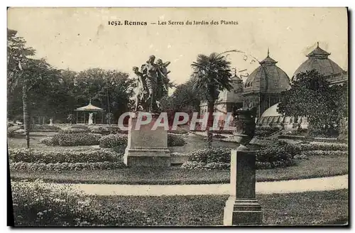 Ansichtskarte AK Rennes Les Serres du Jardin des Plantes