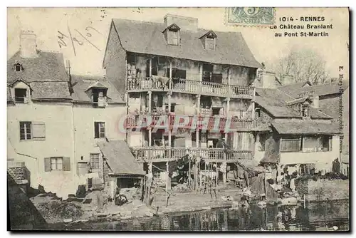 Ansichtskarte AK Rennes Le Chateau Branlant au Pont St Martin