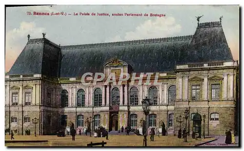 Ansichtskarte AK Rennes Le Palais de Justice ancien Parlement de Bretagne