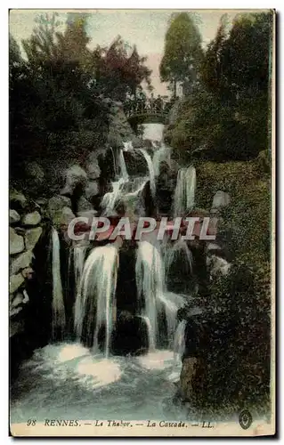 Cartes postales Rennes Le Thabor La Cascade