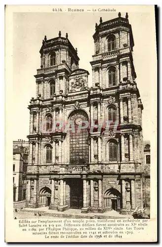 Cartes postales Rennes La Cathedrale