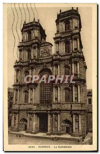 Cartes postales Rennes La Cathedrale