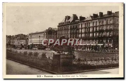 Cartes postales Rennes Les Jardins sur la Villaine